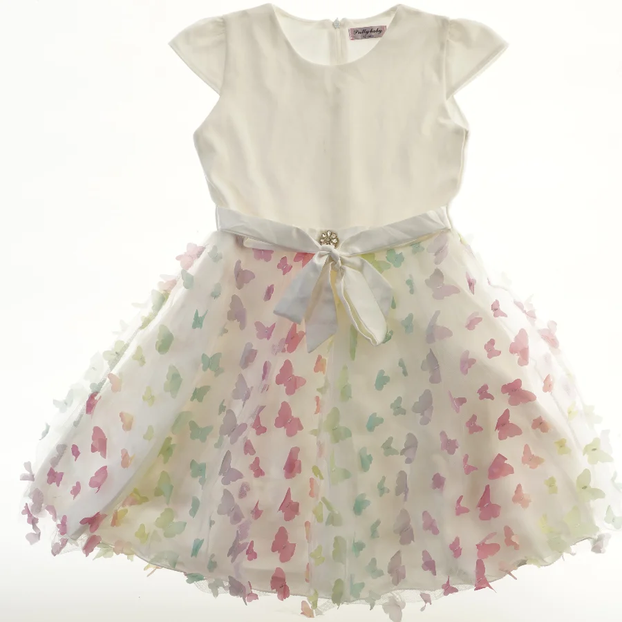 Børne sommerkjole med sommerfugle fra Pretty baby (str. 152)