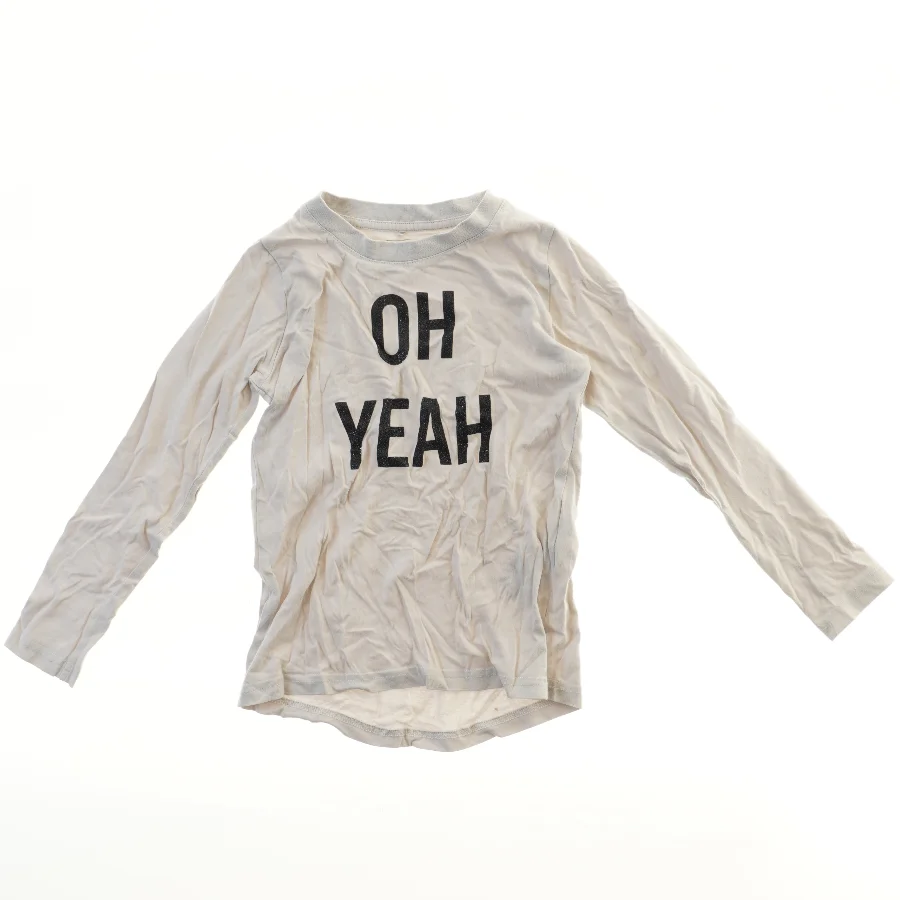 Langærmet bluse med tekst fra Name It (str. 128)