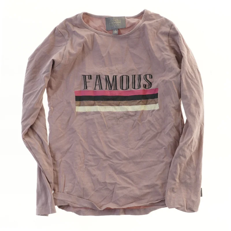 Langærmet T-shirt med print fra Creamie (str. 128)