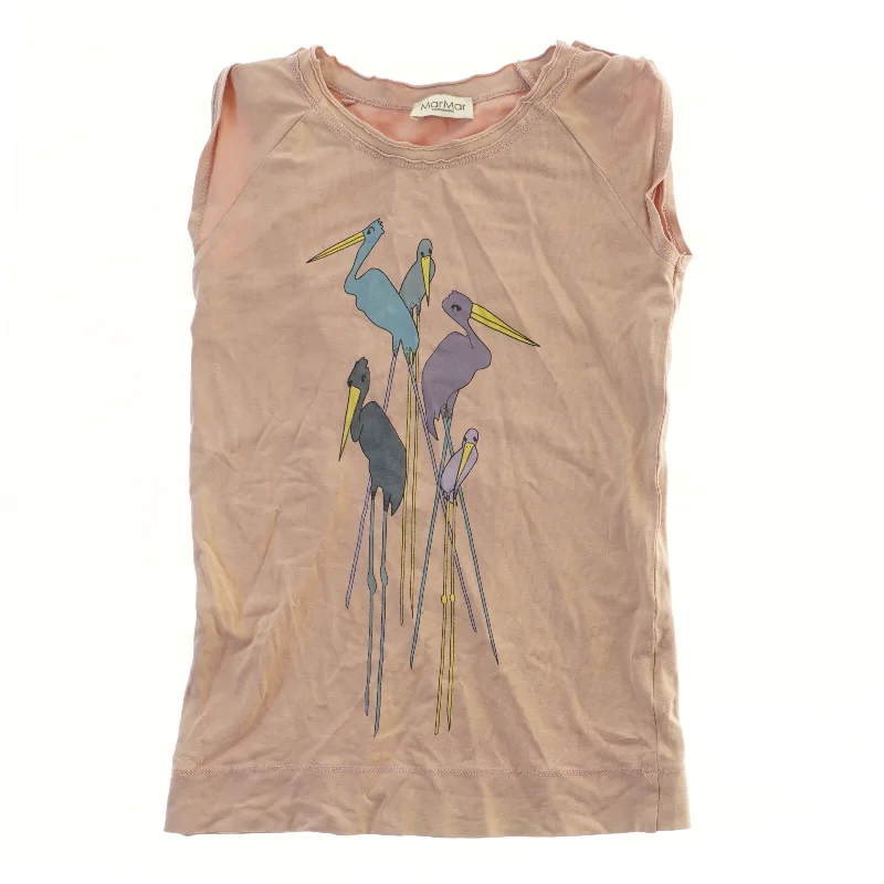 Bluse med lange fugle motiv fra MarMar (str.  bryst: 33 cm længde: 50 cm)