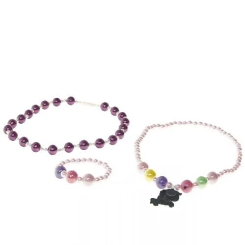 Perlekædesæt til børn (str. 40 og 40 og 7,5 cm)