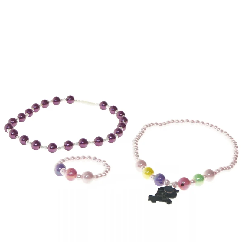 Perlekædesæt til børn (str. 40 og 40 og 7,5 cm)