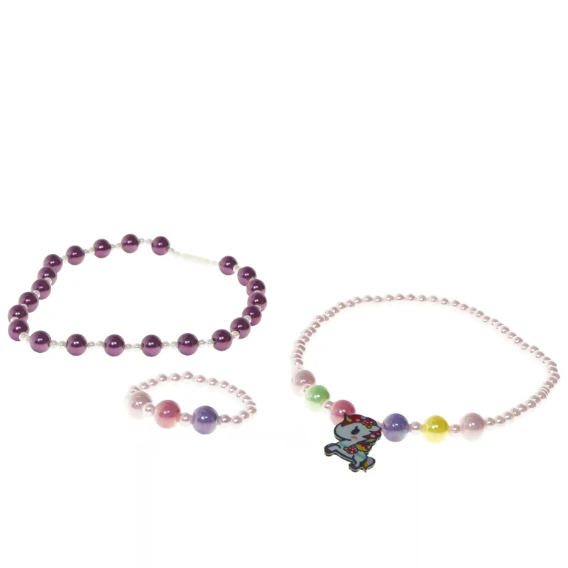 Perlekædesæt til børn (str. 40 og 40 og 7,5 cm)