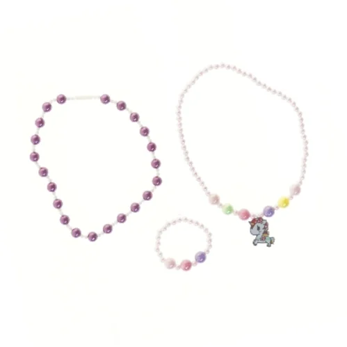 Perlekædesæt til børn (str. 40 og 40 og 7,5 cm)