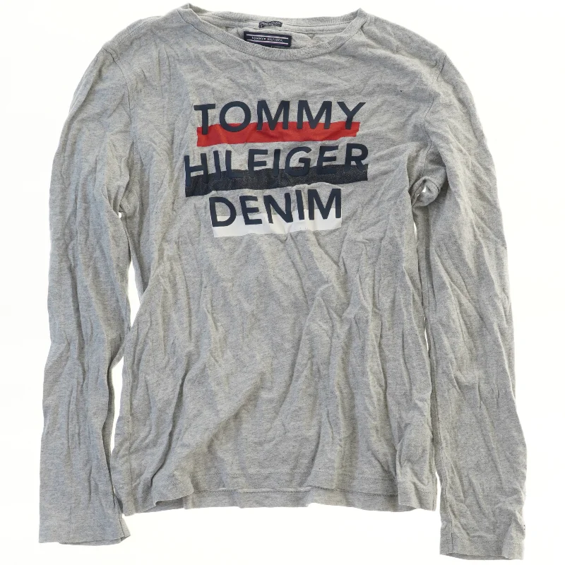 Langærmet bluse med logo fra Tommy Hilfiger (str. 152)