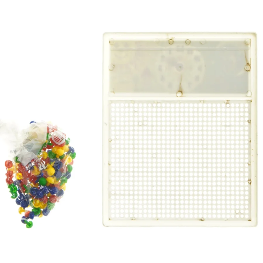 Perleplade med urmotiv (str. 21x17 cm)