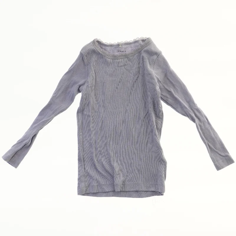 Langærmet bluse med blondekant fra Name It (str. 98)