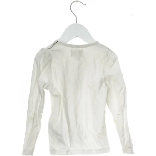 Langærmet bluse med hjertemotiv fra Creamie (str. 98)