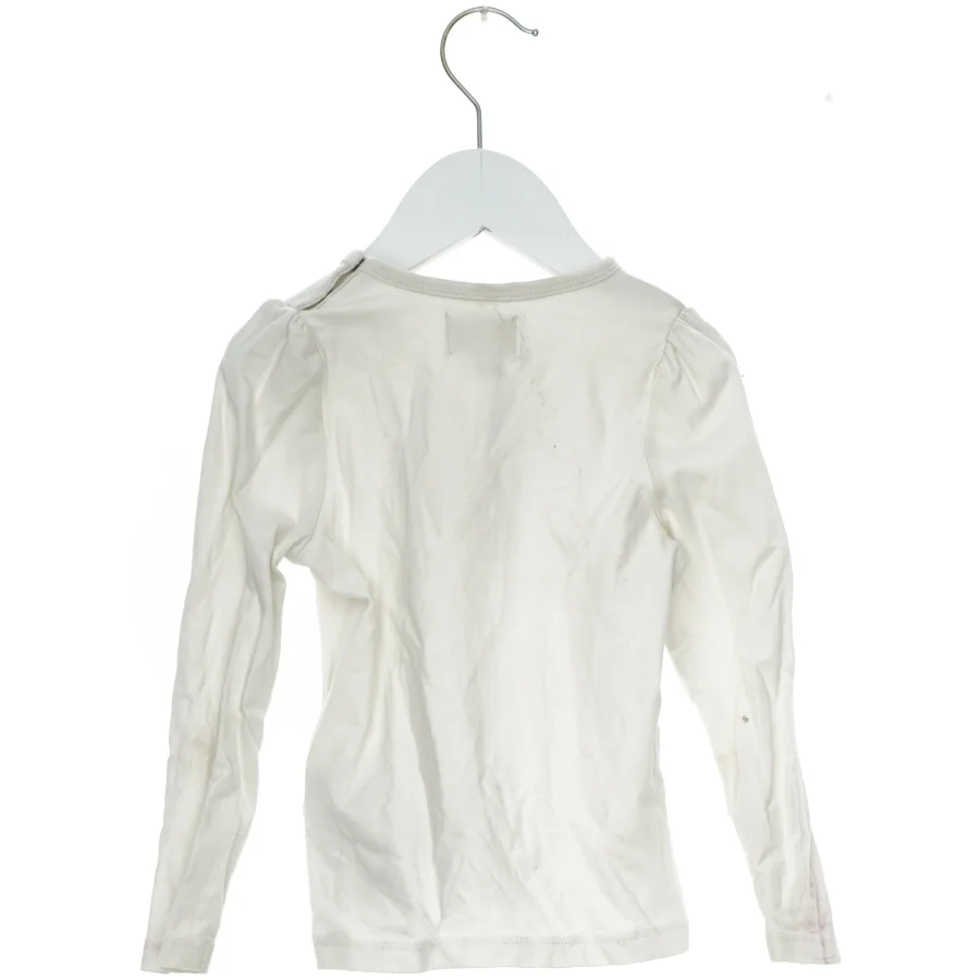 Langærmet bluse med hjertemotiv fra Creamie (str. 98)