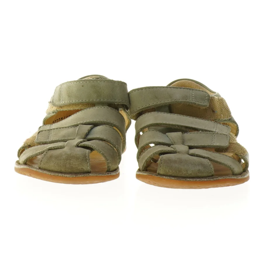 Grønne lædersandaler til børn fra Bundgaard (str. 27 )