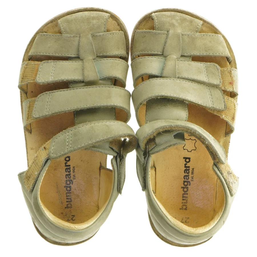 Grønne lædersandaler til børn fra Bundgaard (str. 27 )