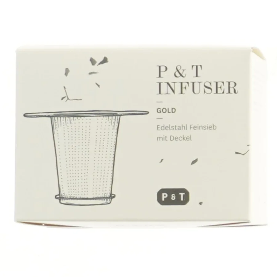 P&T te-infuser med låg fra P & T (str. 13x8x8 cm)
