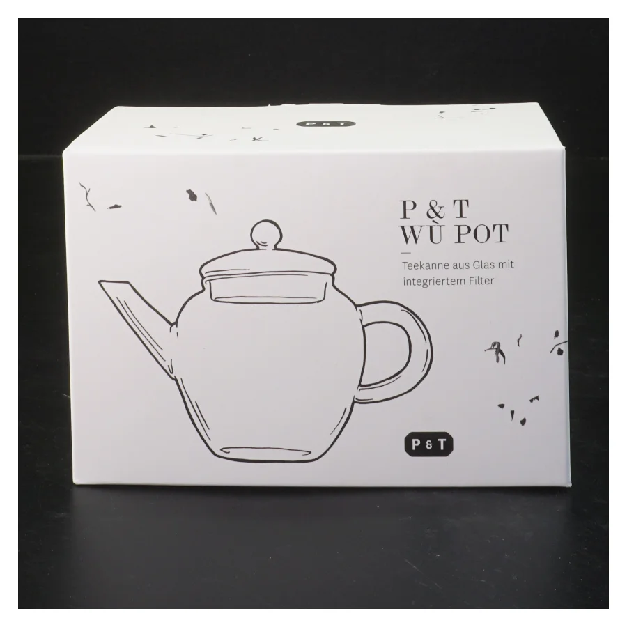 Glastepotte med integreret filter fra Paper & Tea (str. 10,5 cm)