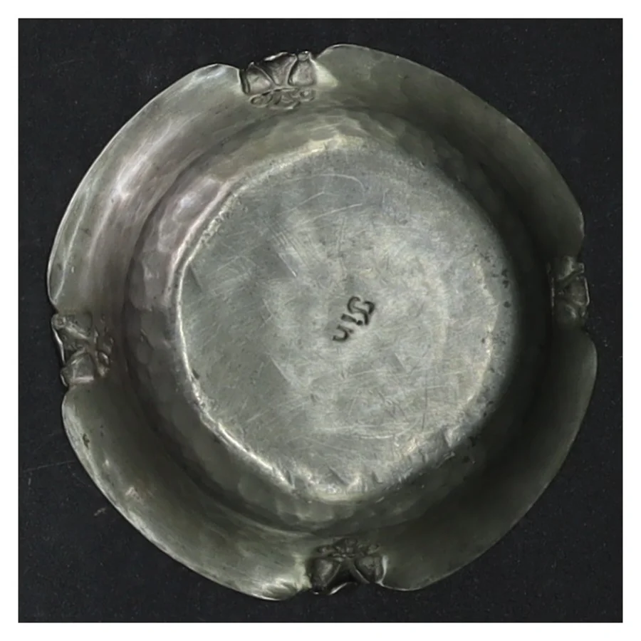 Pewter skål (str. Ø. 7,5 cm)