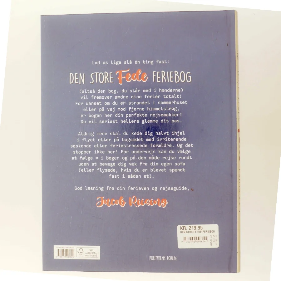 Den store fede feriebog af Jacob Riising (Bog)
