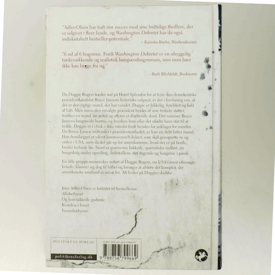 Washington Dekretet af Jussi Adler-Olsen fra Politikens Forlag