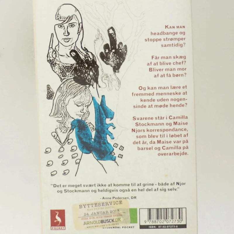Bog om korrespondance mellem Camilla Stockmann og Maise Njor fra Arnold Busck