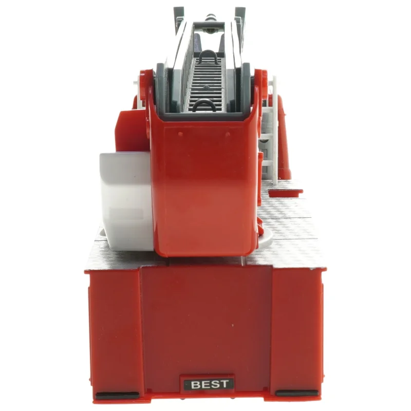 Model brandbil med stige (str. 14x27x9 cm)