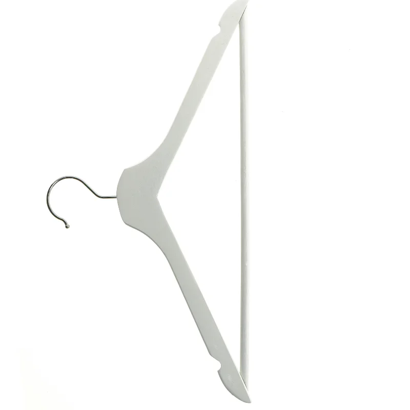 Bøjlesæt med 5 hvide bøjler (str. 43 cm. 5 stykker)