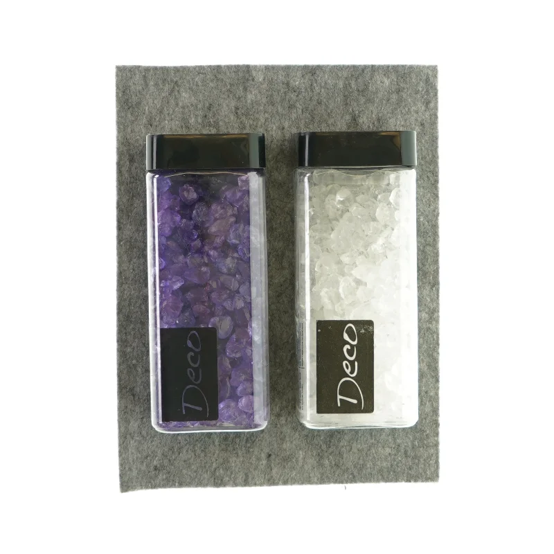 Dekorationssten i hvid og lilla