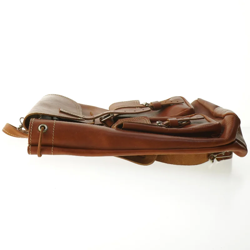 Læderrygsæk (str. 35x40 cm)