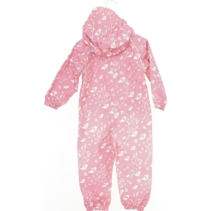 Lyserød regndragt med fuglemotiver fra Jan&jul (str. 92)