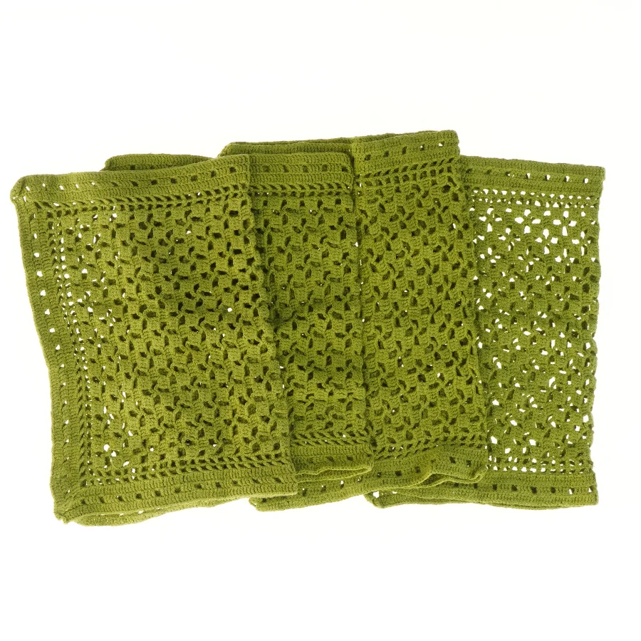 Hæklede servietter / dækkeservietter (str. 4 stk 44x31,5 cm)