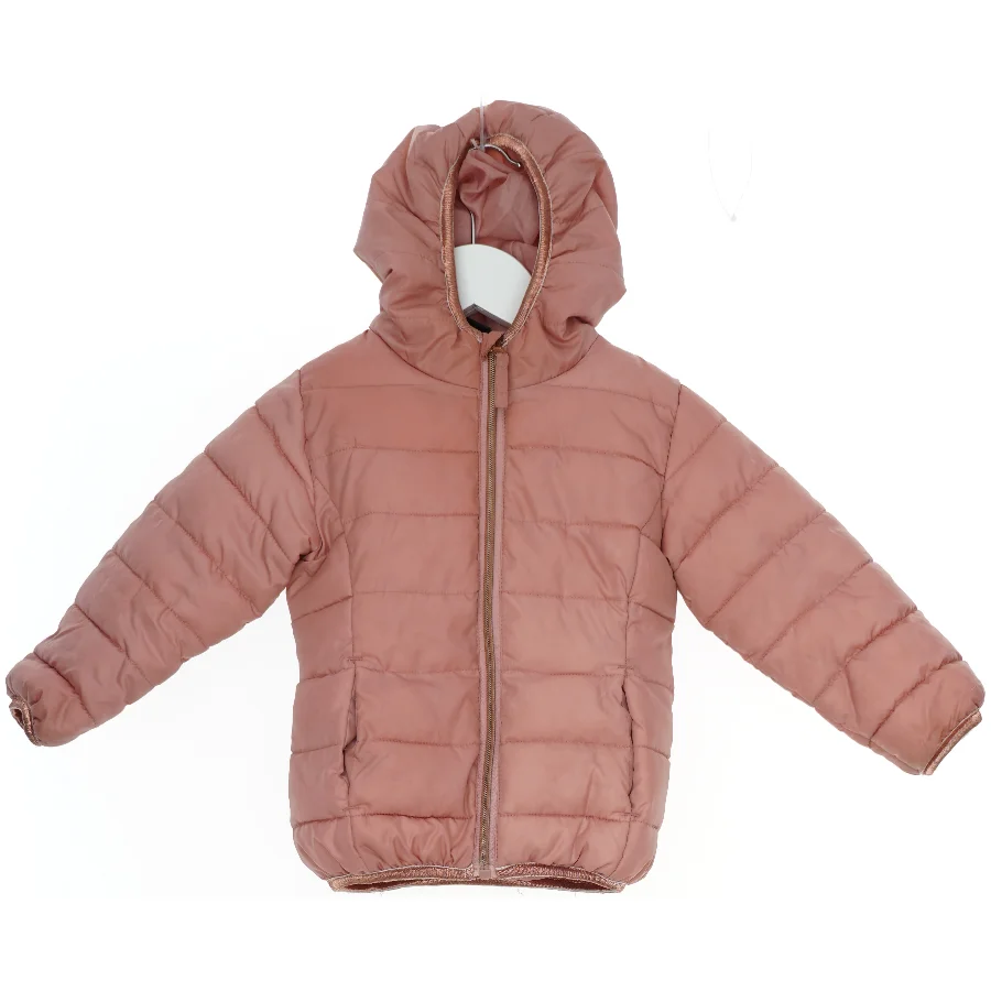 Lyserød jakke med hætte (str. 92)