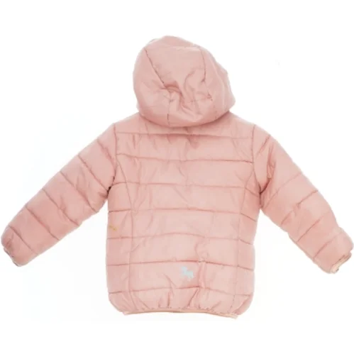 Lyserød jakke med hætte (str. 92)