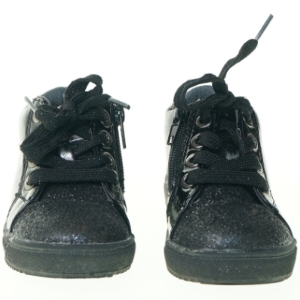 Sko fra Sprox med glimmer og leopardmønster str. 21