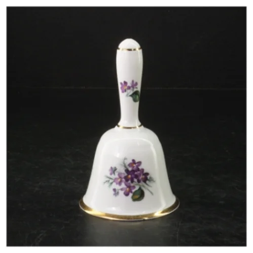 Porcelænsklokke med violmotiv fra Countess