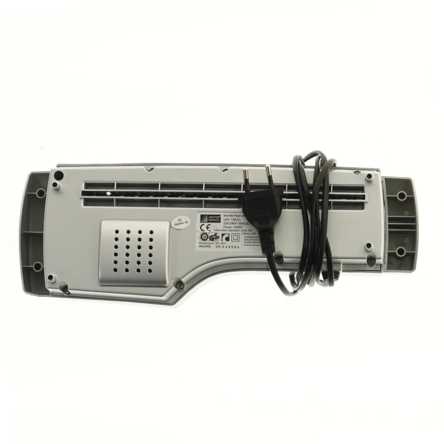 Elektrisk makulator fra United Office 32x11 cm