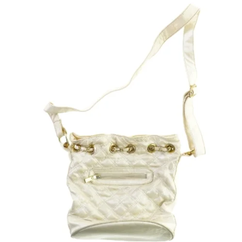 Taske med snørreluk og lang rem fra Dixi