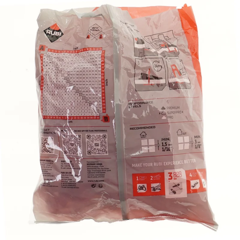 Rubi Delta nivellerings system strips