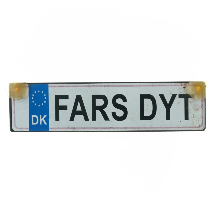 Nummerplade, fars dyt (str. 20 x 7 cm)