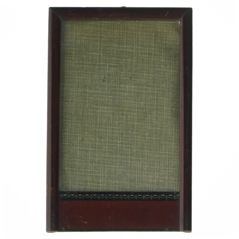 Gammel billedramme i mahogni (20 x 12 cm)