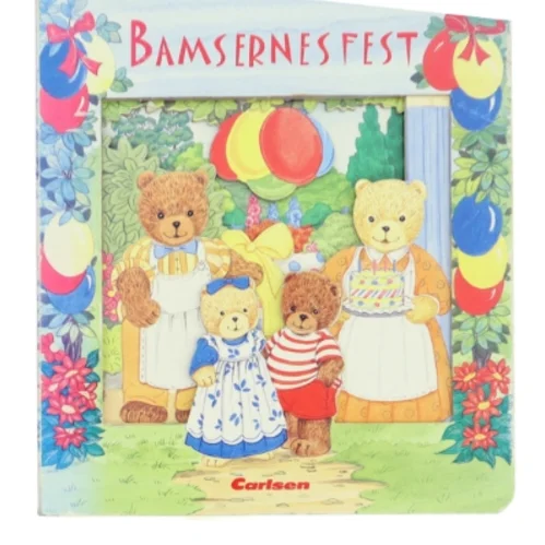 Børnebog “Bamsernes fest” med udskårne 3D-sider