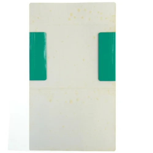 Syv grønne blanke A4 mapper med elastiklukning