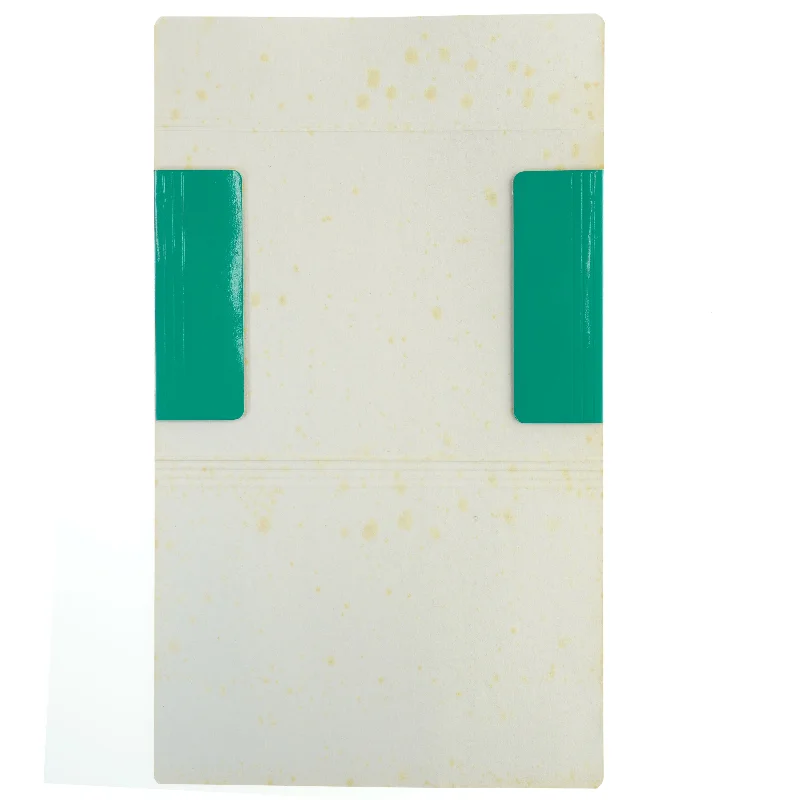 Syv grønne blanke A4 mapper med elastiklukning