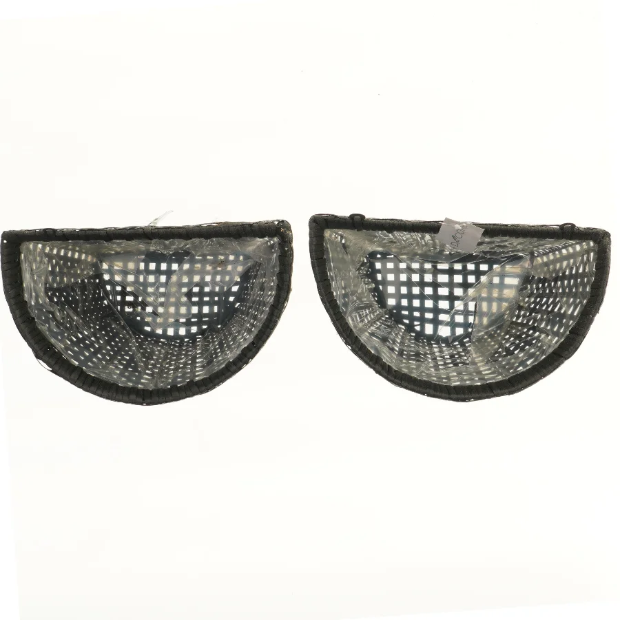 To vægkurve i sort flet - nye og ubrugtr