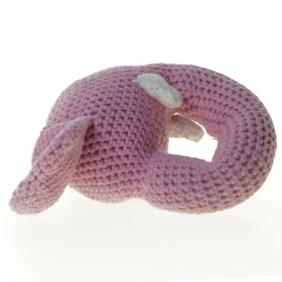 Elefant bamse, hæklet (str. 12 x 8 cm)