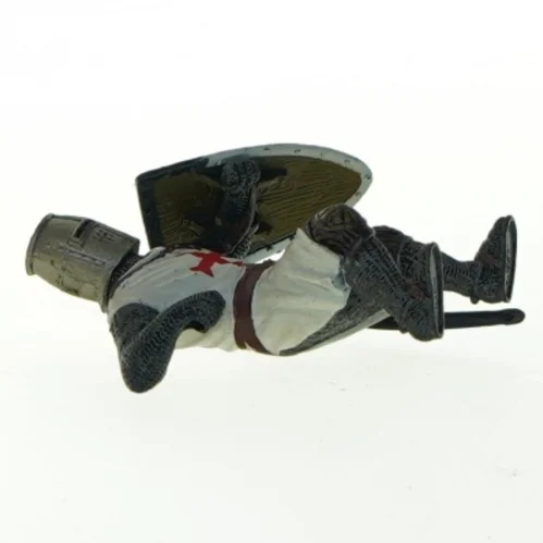 Middelalderkriger figur fra Blue Box (str. 9x7 cm)