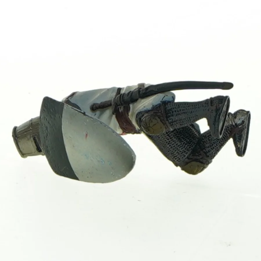 Middelalderkriger figur fra Blue Box (str. 9x7 cm)