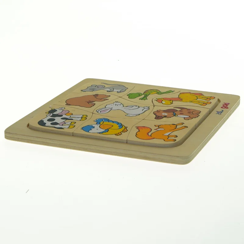 Træpuslespil fra Goki - hvad spiser dyrene?