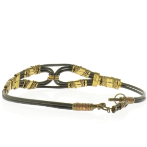 Læderbælte (str. 86 x 6 cm)