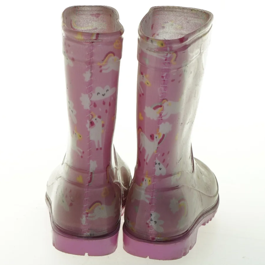 Børnegummistøvler med enhjørninge og regnbuemotiv (str. 25 )