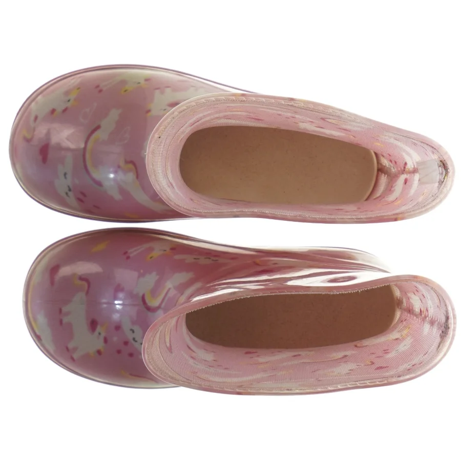 Børnegummistøvler med enhjørninge og regnbuemotiv (str. 25 )