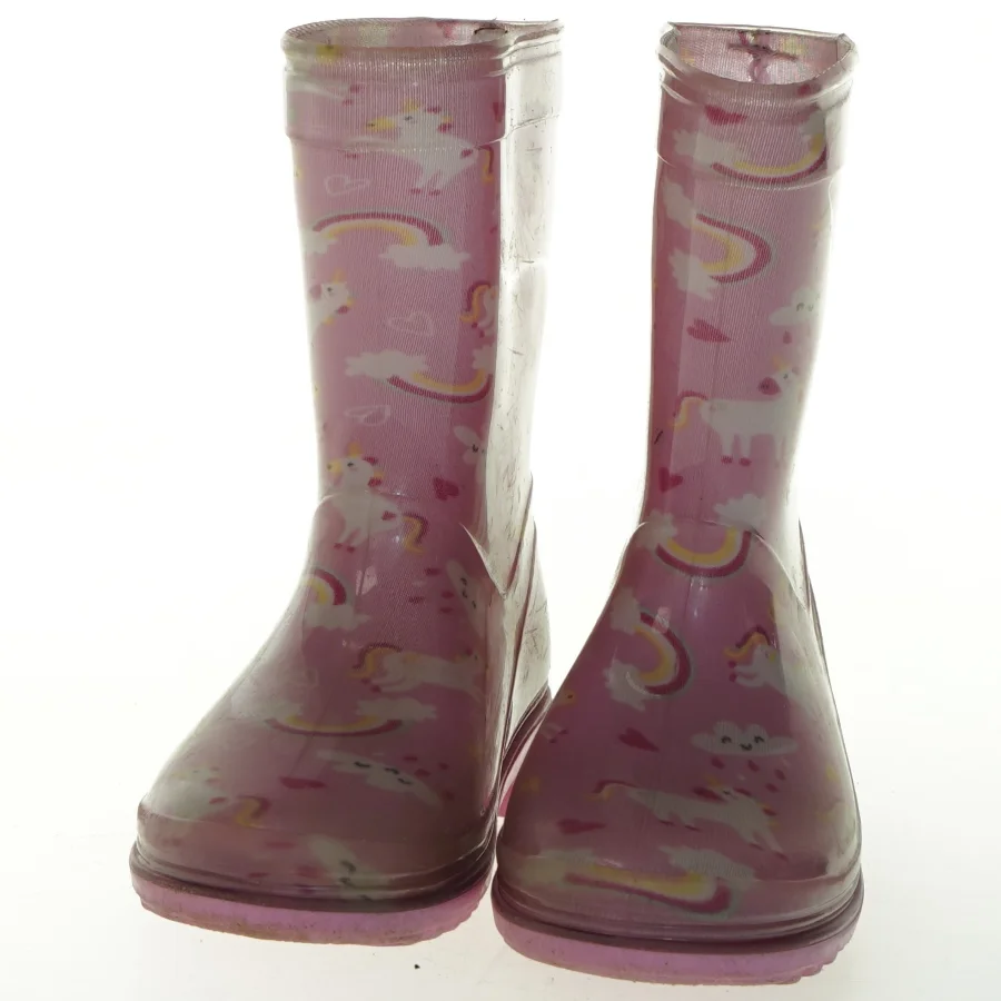 Børnegummistøvler med enhjørninge og regnbuemotiv (str. 25 )