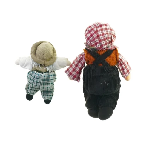 To dukker (højde 23 og 15 cm). 