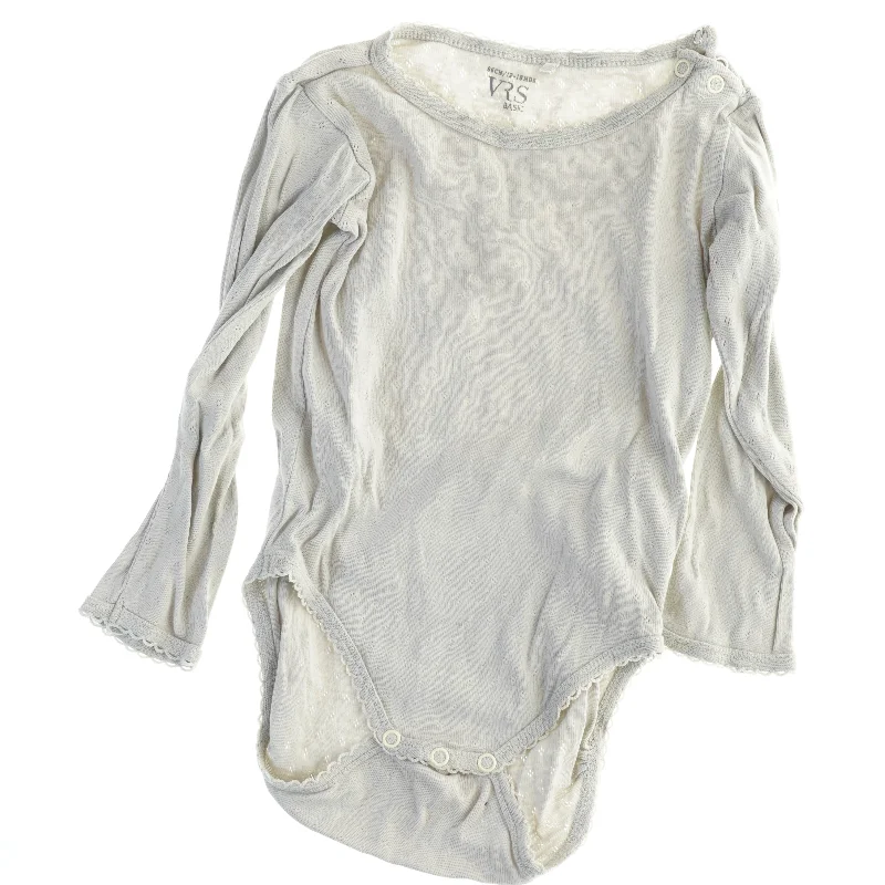 Pakke med fem langærmede bodies str. 86